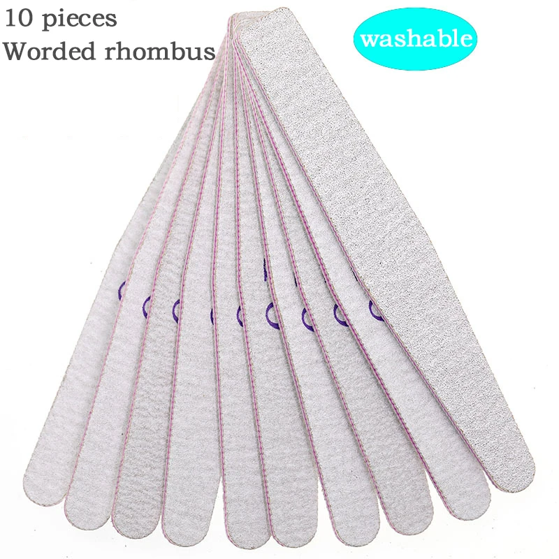 1 набор из 10 шт. лак для ногтей инструмент ГУБКА СКРАБ длинный гвоздь файл полировки полосы маникюрный Полировочный напильник