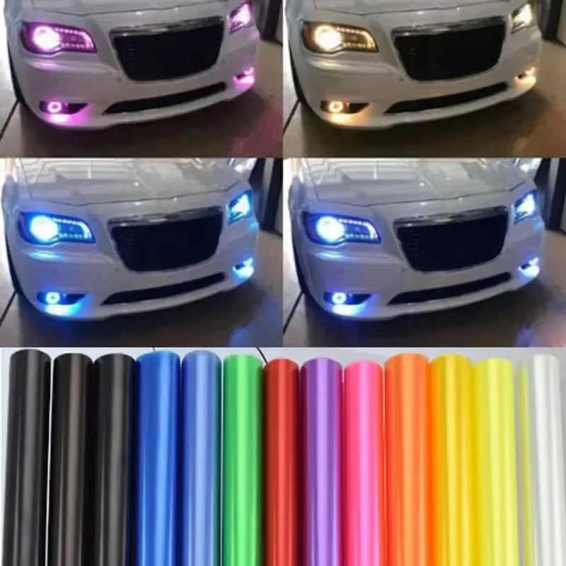 30CM x10M Headlight Taillight Tint Protection Film Car Lamp Vinyl Chameleon Headlight Tint Film
