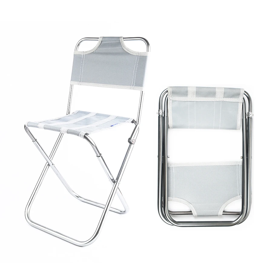 Wholesale Outdoor Portable Fishing Chair Folding Camping Stool with Backrest