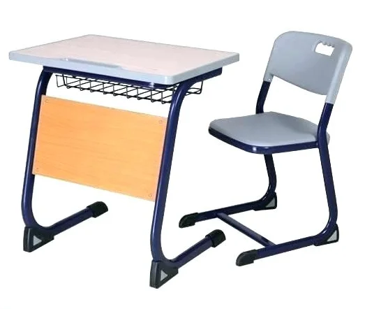 
Metal Wooden School Furniture Student Table and Chair 