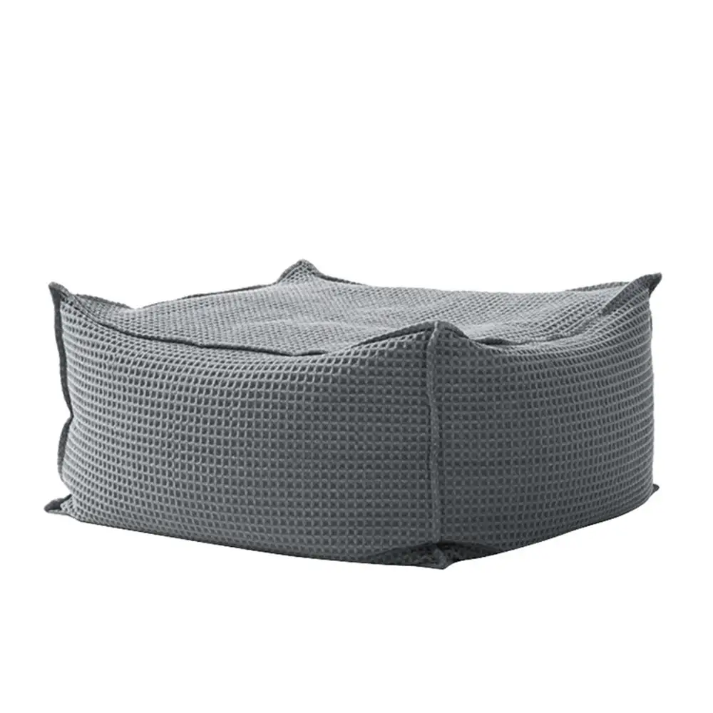 lady kids removable cover square cube pouf chair foot stool for living room bedroom