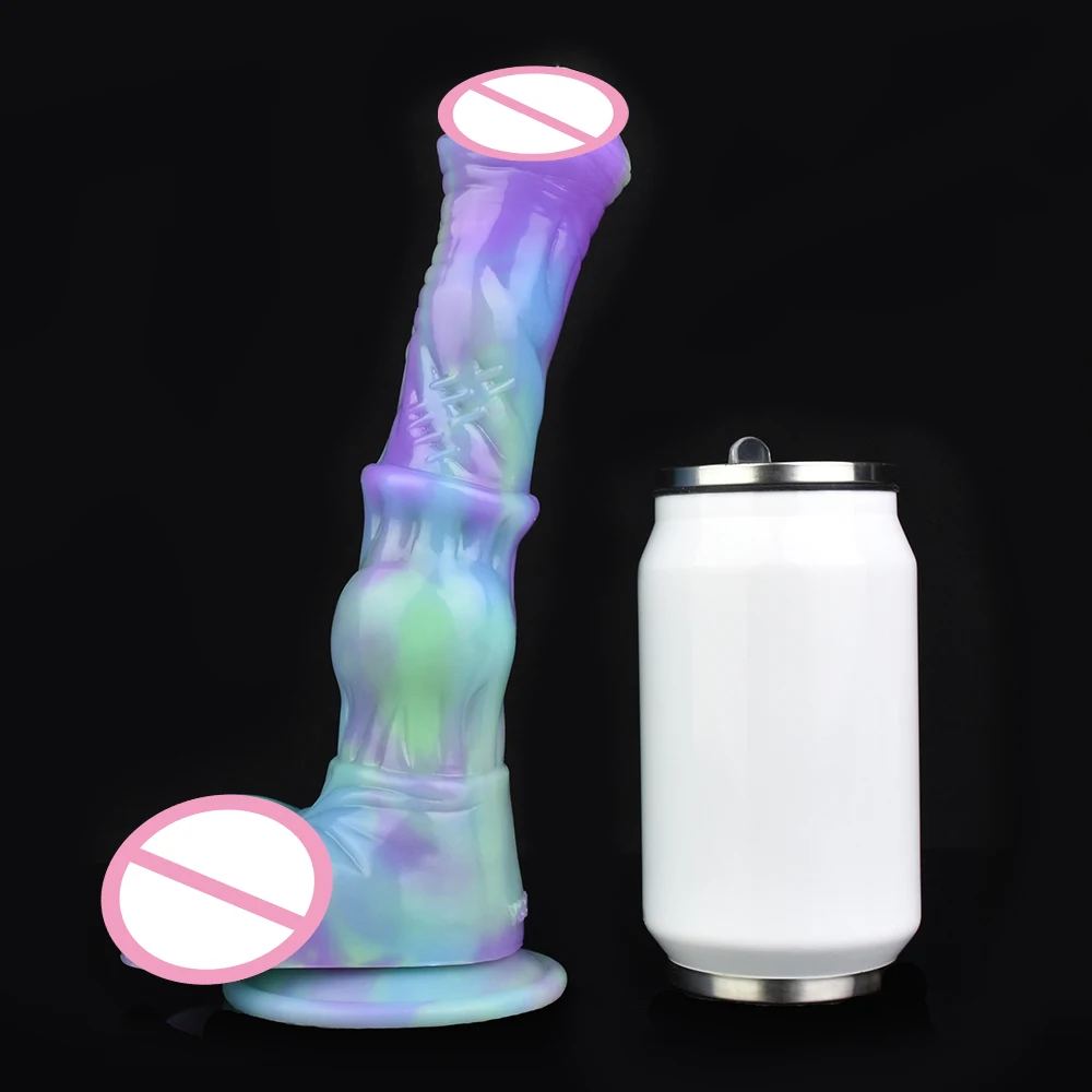 YOCY New Arrival 9 Inch Horse Dildo For Men Women Soft Sex Toys Anal Massage Male Masturbators