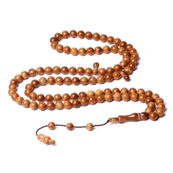 High Quality Natural Kuka seeds Muslim Rosary 8mm 99 beads Subha Islamic Tespih Prayer Beads Kuka Wood Tasbih Misbaha