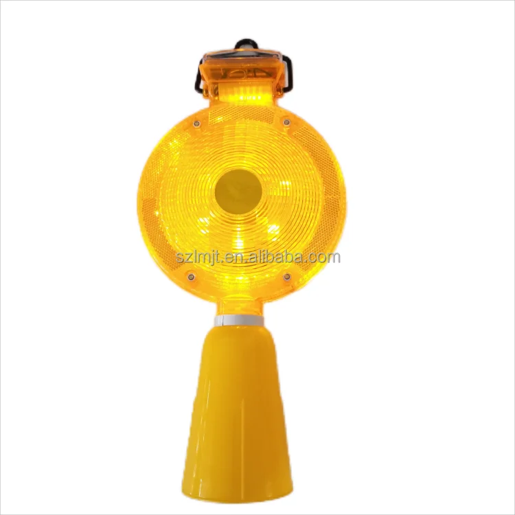 Wholesale Price Construction Solar Barricade Signal Light  Solar Road Safety Flashing LED Strobe Warning Light