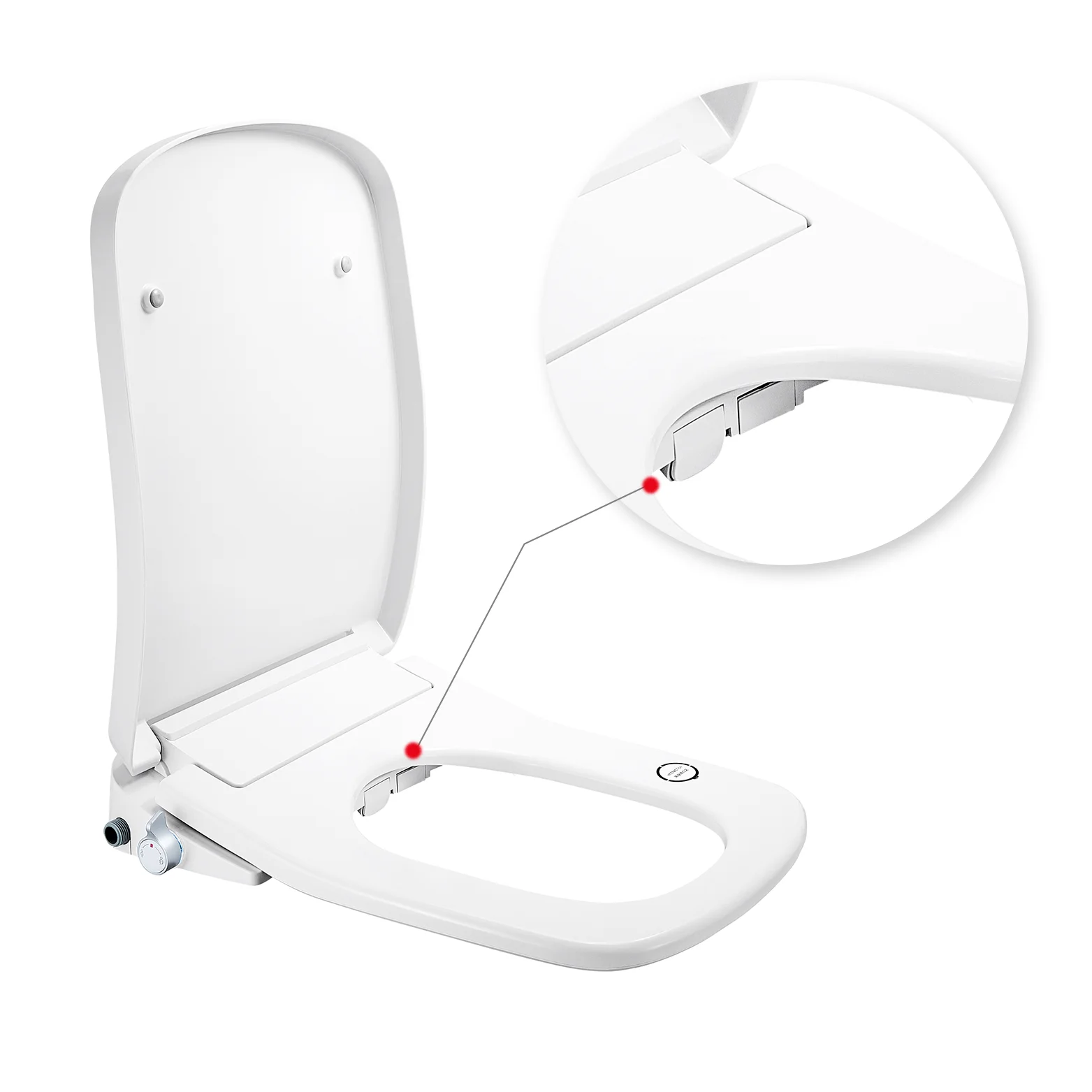 Hot selling high quality instant water heating night light smart sanitary ware square uf smart toilet seat