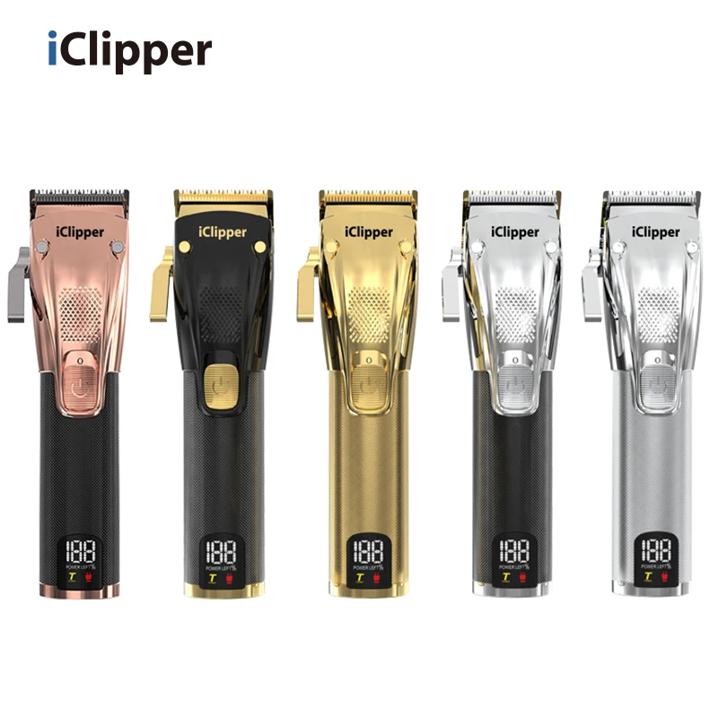 iClipper-K33s New Arrival Cordless Professional  Hair Trimmer Electric Metal  Hair Clippers
