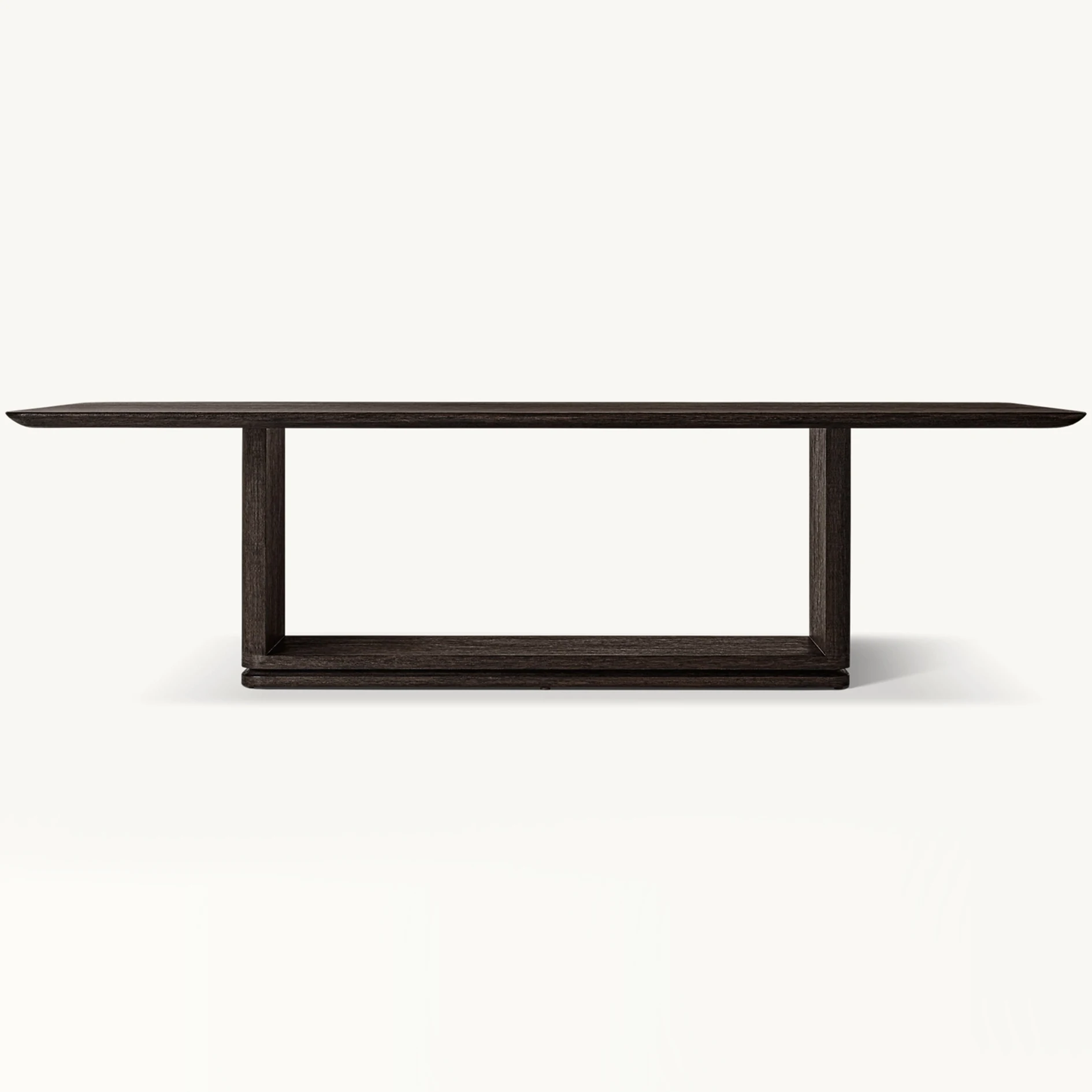 Classical Luxury Indoor Villa Furniture Natural Solid Oak Wood Open Rectangular Dining Tables