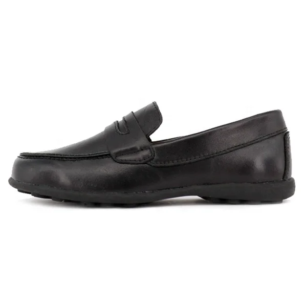 Guangzhou Factory Black Leather Shoes Italian Outdoor Loafers Casual Shoes Kids