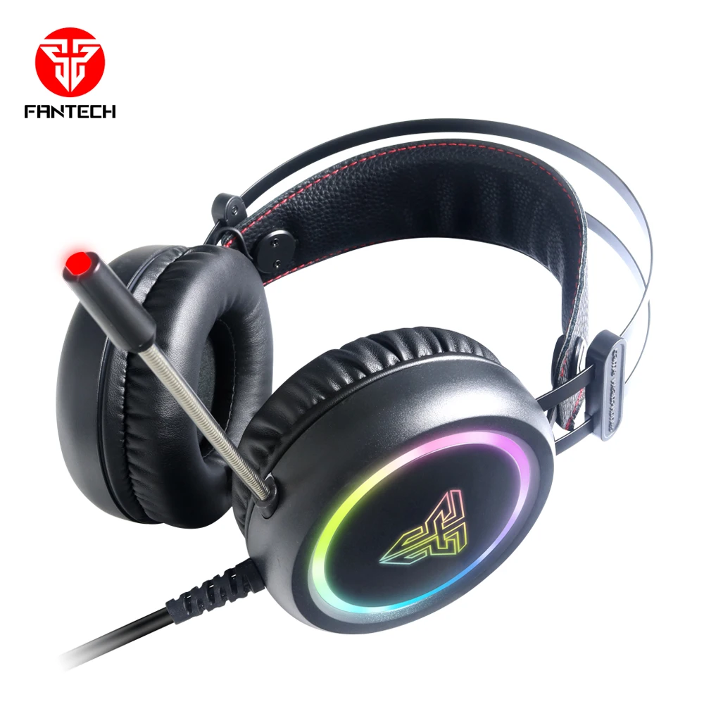 Fantech HG15 High Quality Custom Logo Design 7.1 Surround RGB Gaming Headphone