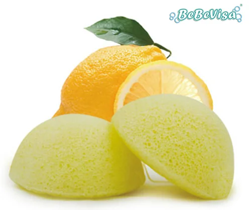 2020 hot sale organic for new born baby halfball shape konjac sponge private label