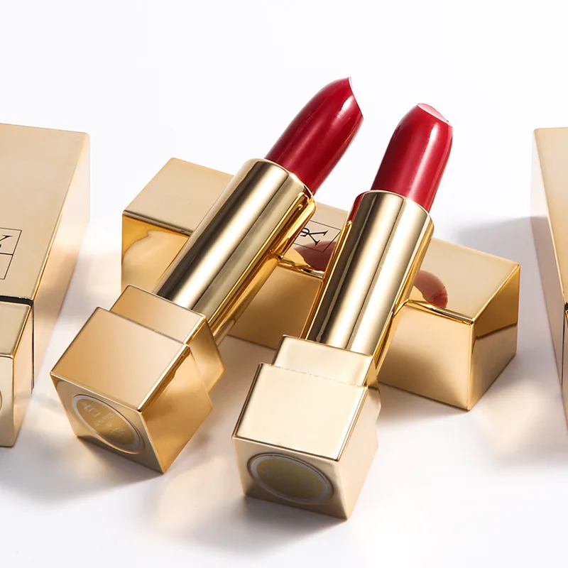 Фирменная Увлажняющая губная помада, 30 цветов, маленький минимальный заказ, Золотая губная помада