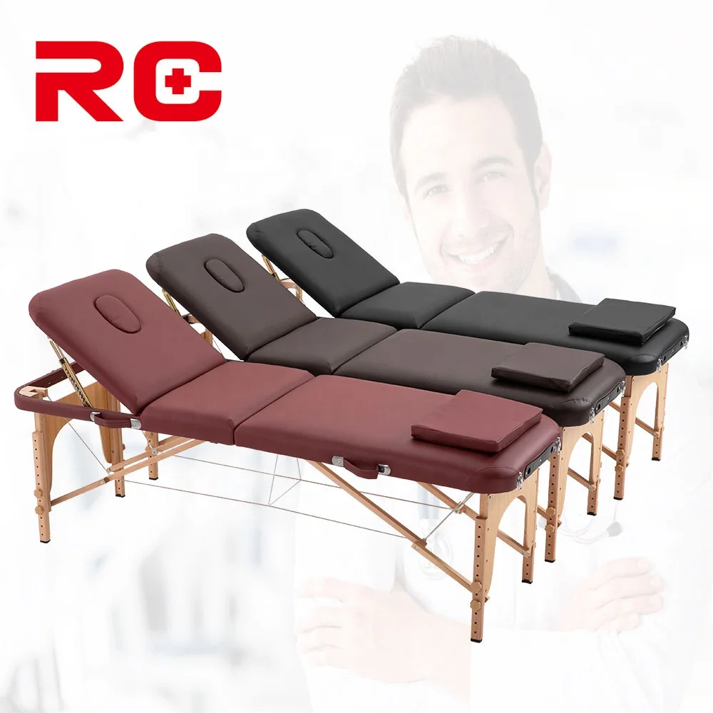 spa moxibustion used portable wooden massage table bed for sale