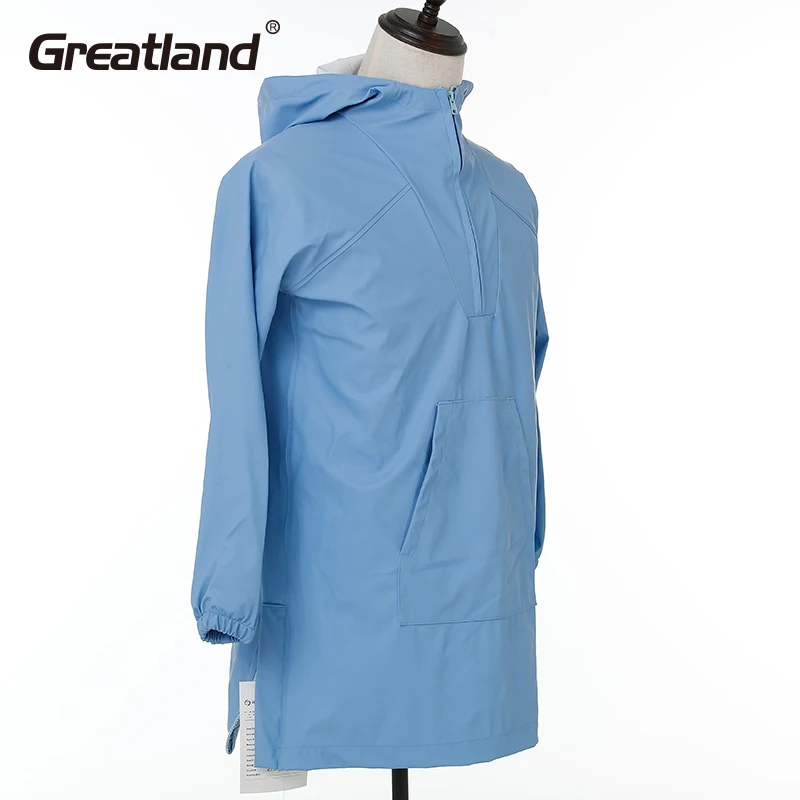 Wholesale Waterproof Breathable Adult Pu Jacket Raincoat Waterproof Rain Gear