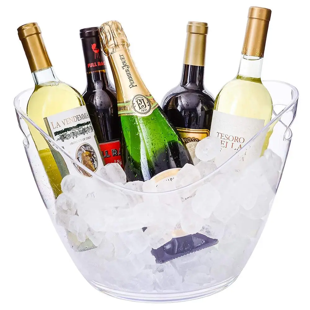 Factory Wholesale Party clear acrylic Plastic Ice Bucket