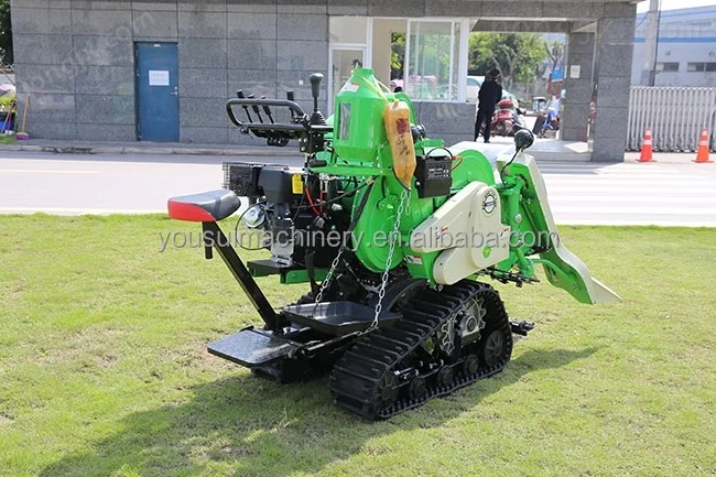 Self-propelled Wheat sesame paddy Straw harvesting mini reaper
