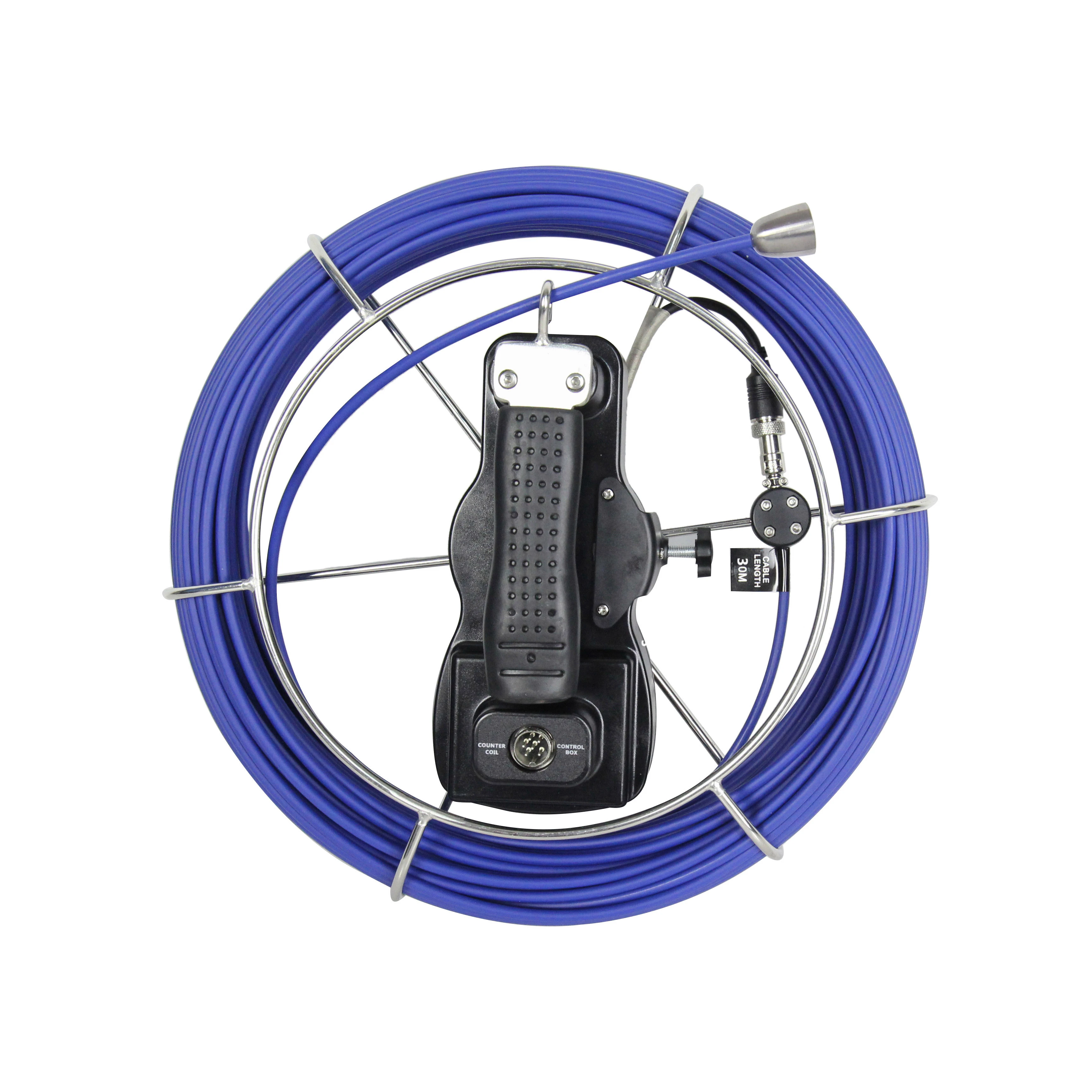 23MM HD Camera Head 30M Cable 7' TFT Monitor CCTV Video Endoscope Sewer Drain Pipe Inspection Camera For Pipeline Inspection