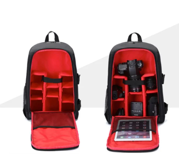 China factory wholesale large capacity custom camera backpack camera/video bags travel with