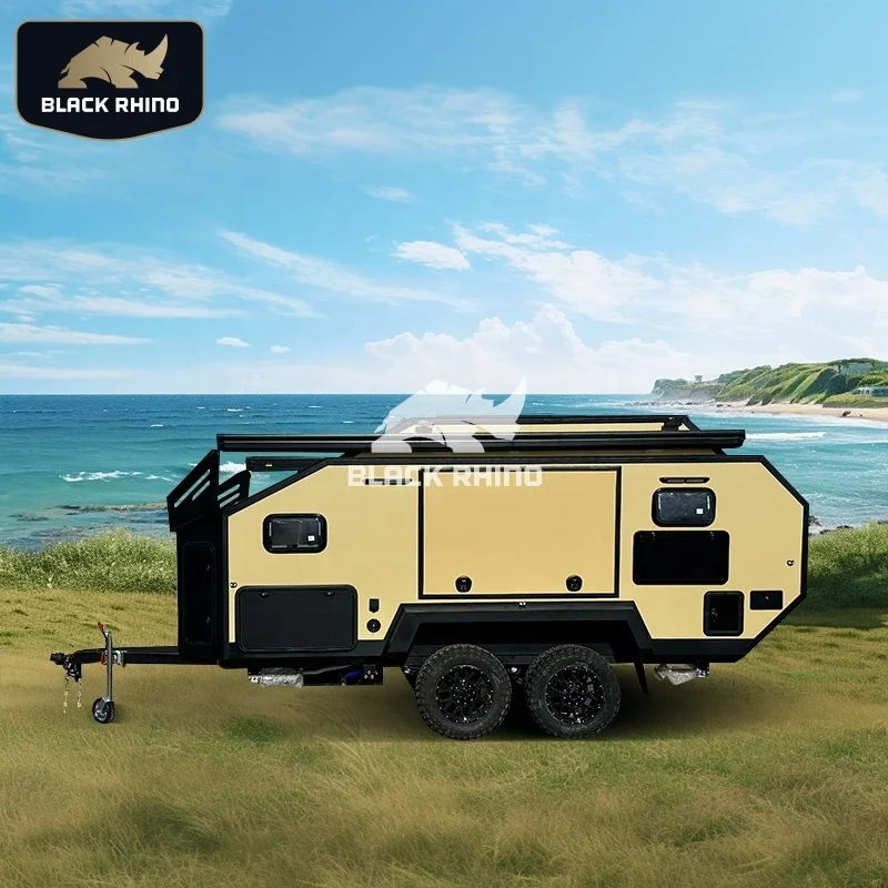 OTR Factory Custom Toy Hauler Motorcycles Trailer Bicycle Camper Travel Trailers Hybrid caravan Fiberglass