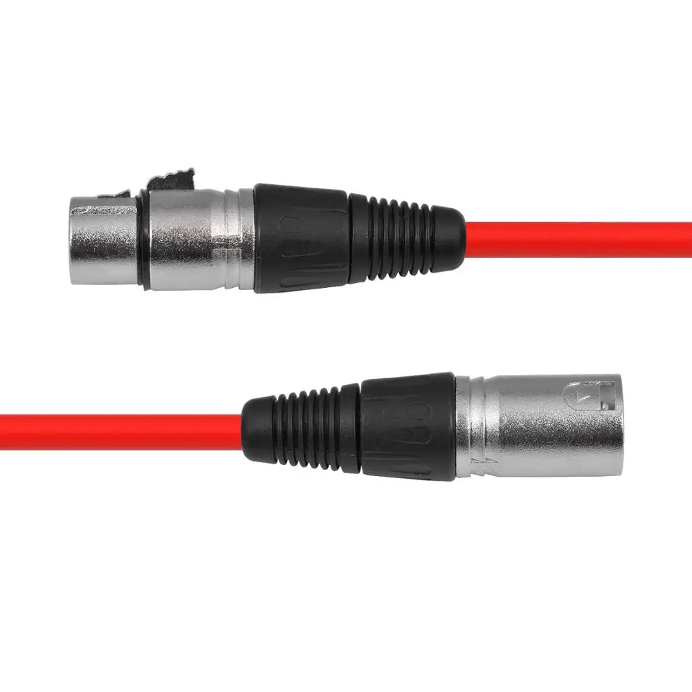 Сбалансированный XLR кабель 3 контактный разъем для женщин со змеиным рисунком шнур профессиональный микрофон записи смешивания