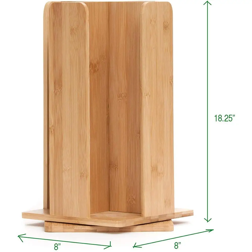 Wholesale Cup Organizer Bamboo 4-Cup Paper Holder Wood Disposable Paper Cup Holder