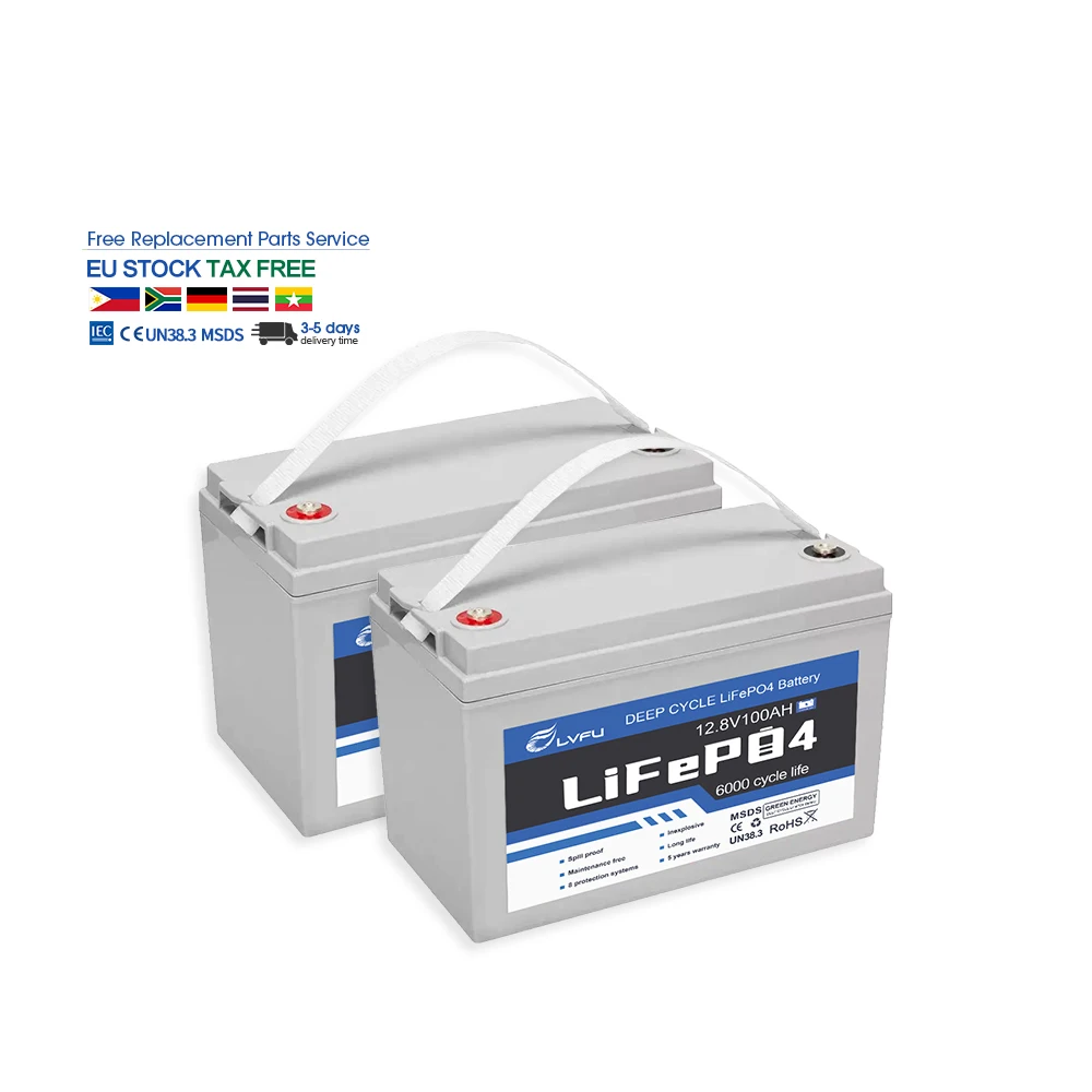 ЕС оптовая продажа батарея Lifepo4 12 В 50Ah 100Ah 200 Ah литиевая инвертора