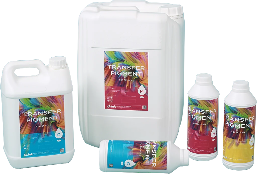 Factory Price fluorescent white CMKY colors dtf ink for 4720 i3200 xp600 L1800 print head