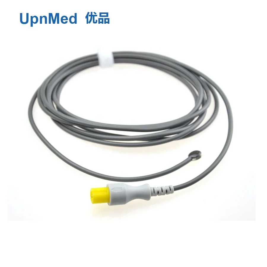 Mindray T5/T8 temperature probe,adult skin-surface,round 2-pin