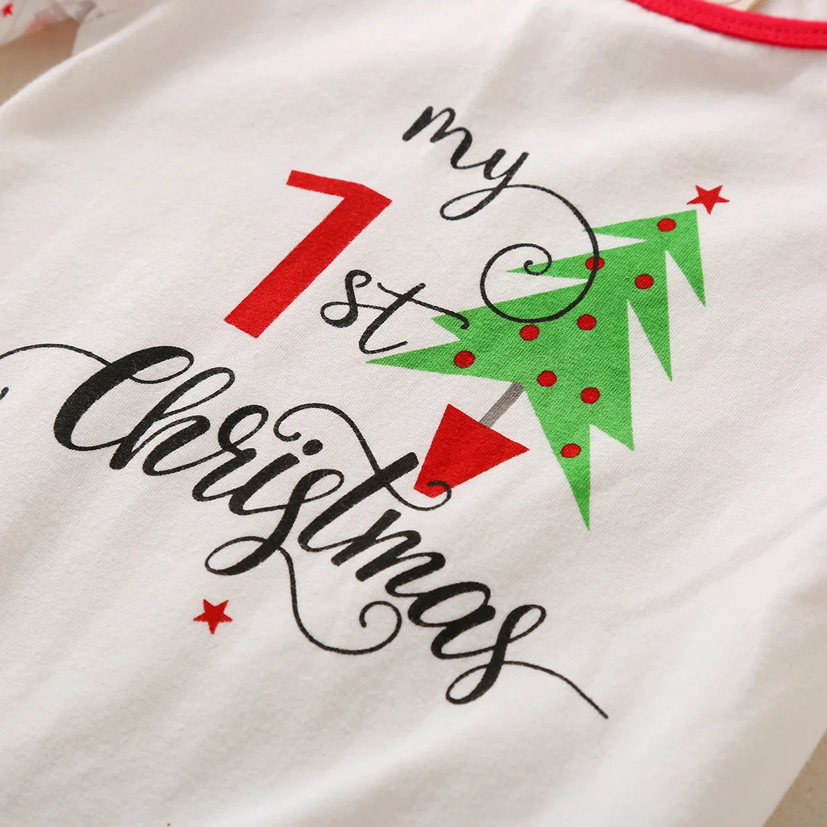 Unisex New Born Baby Clothes Snap Button Baby Jumpsuit Pajamas Christmas Baby Romper With Hats