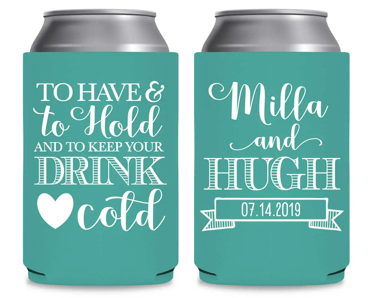 Make You Own Wedding Sublimation Can Coozies Party Coozies Custom Logo 12 oz Wedding Coozies