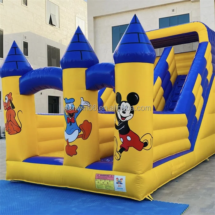 High Quality Commercial Grade Jumping Bouncer Castle Combo Inflatable Bounce House With Slide For Party