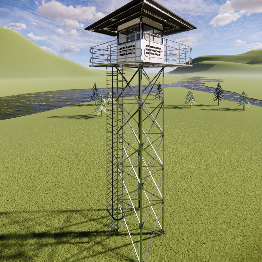 Cheap Price Hot Selling New Steel Structure Overhead Watchtower Observation Tower