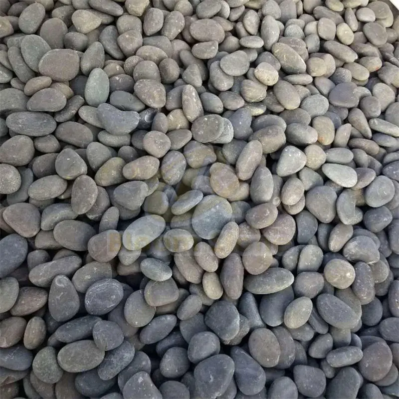 Hot Sell  River Black Pebble Washed Natural Black Pebble Beach  for Landscaping
