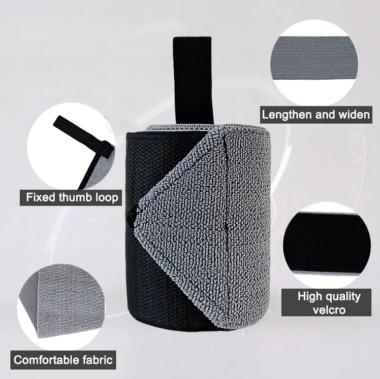 Custom logo sport wrist wrap weightlifting strap fitness safety Cross Training Bodybuilding gym wrist support wraps powerlifting