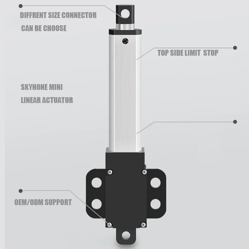 SKYHONE china linear actuator manufacturer Factory Direct Sale 12v DC motor mini linear actuator
