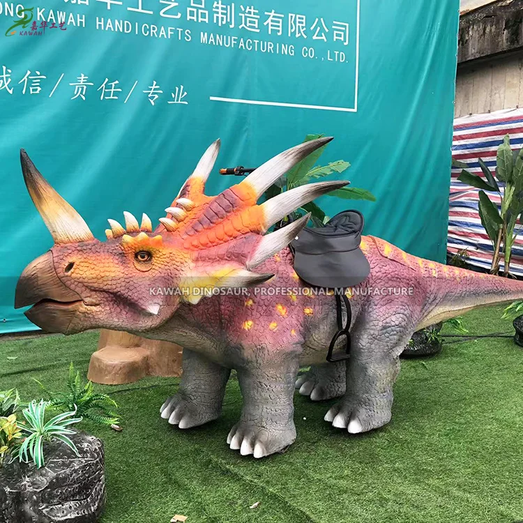 Buy Animatronic Walking Dinosaur Ride Styracosaurus Realistic Dinosaurs for Amusement Park