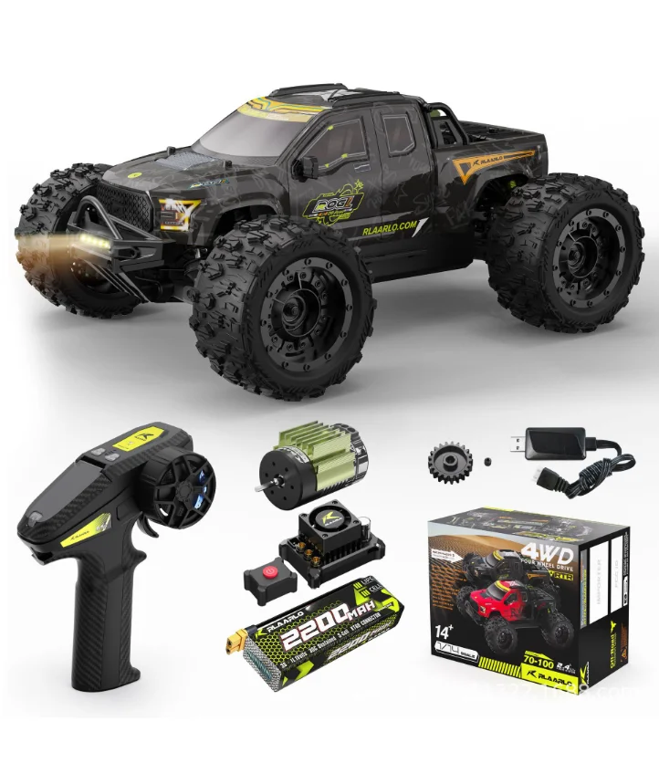 Rlaarlo ROG14 1/14 4WD 100 км/ч RC грузовик внедорожник Алюминиевый сплав шасси водонепроницаемый ESC металлический сервопривод 3S батарея RTR
