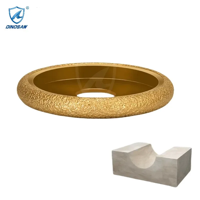 Marble granite glass hand grinding diamond abrasive contour wheel single crystal diamond ceramic diamond grinding wheel