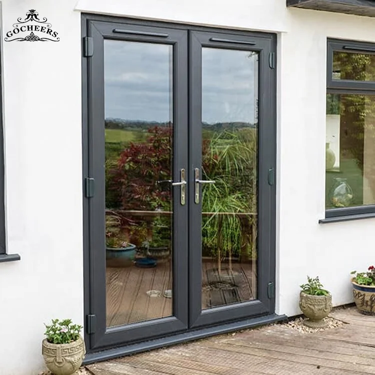 GC Modern French Interior Doors Wrought Iron Glass Door Front Doors for Houses Modern