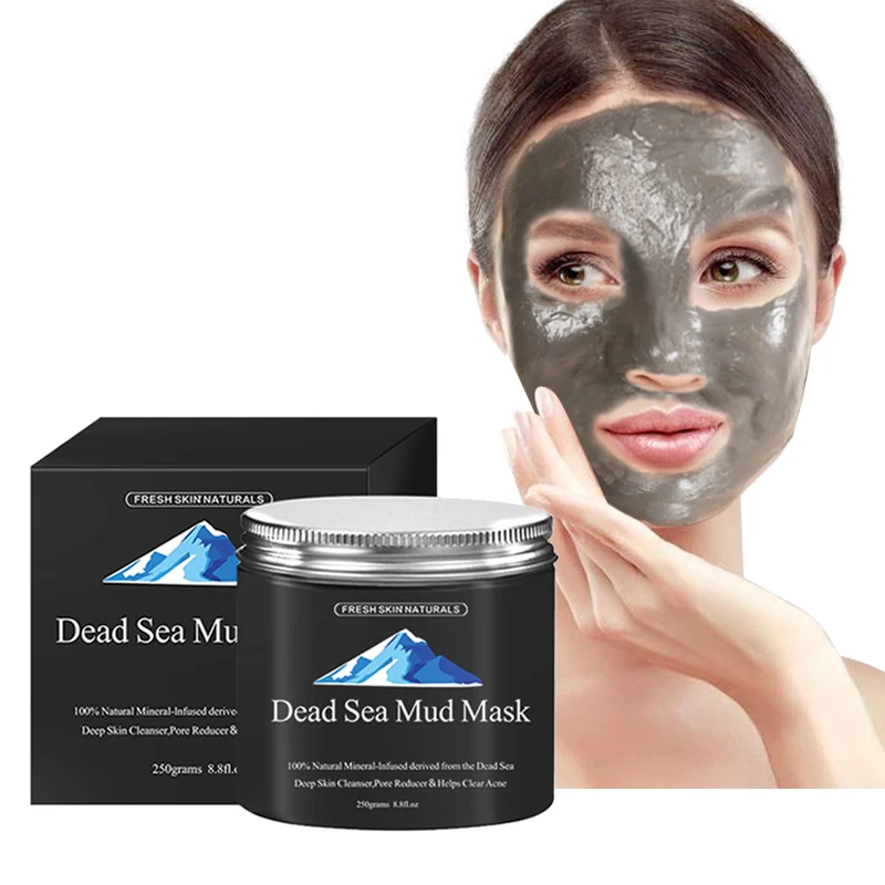 Wholesale Skincare Private Label Natural Clay Facial Mask Volcanic Dead Sea Mud Mask for Face and Body