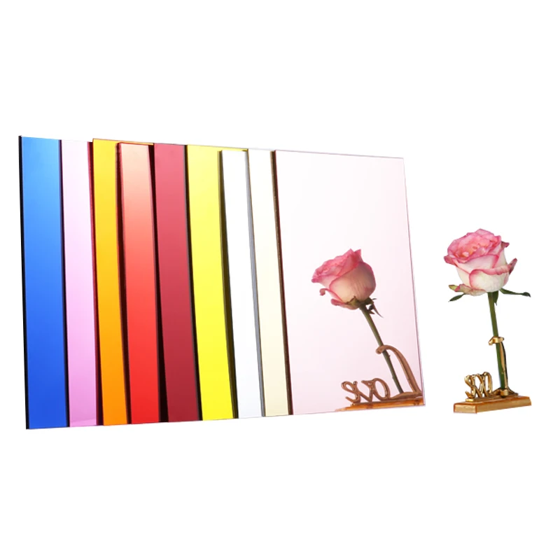 High Reflective 2440x1220mm Cutting Large Silver Frameless One-way Shower Mirror Incassable Unbreakable Acrylic Plastic Mirror