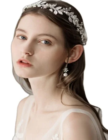 Красивые золота или серебра Свадебный головной убор повязка на голову для вечеринок Венок аксессуар держащих букет невесты свадьбе невеста женские аксессуары волос