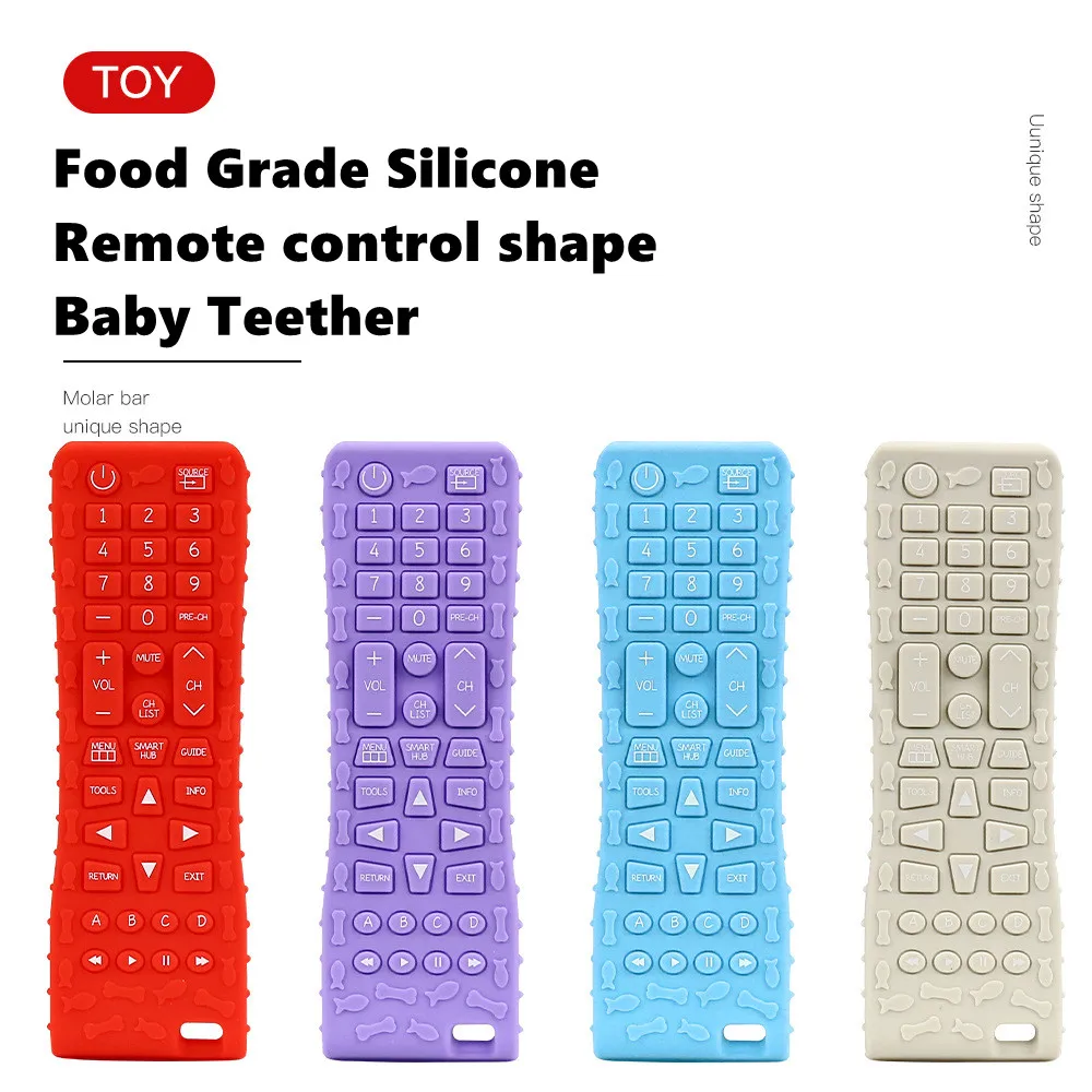 Factory Supply  steering wheel Silicone Stacking Toy Bpa Free Sample Baby Chewable Teething Toy