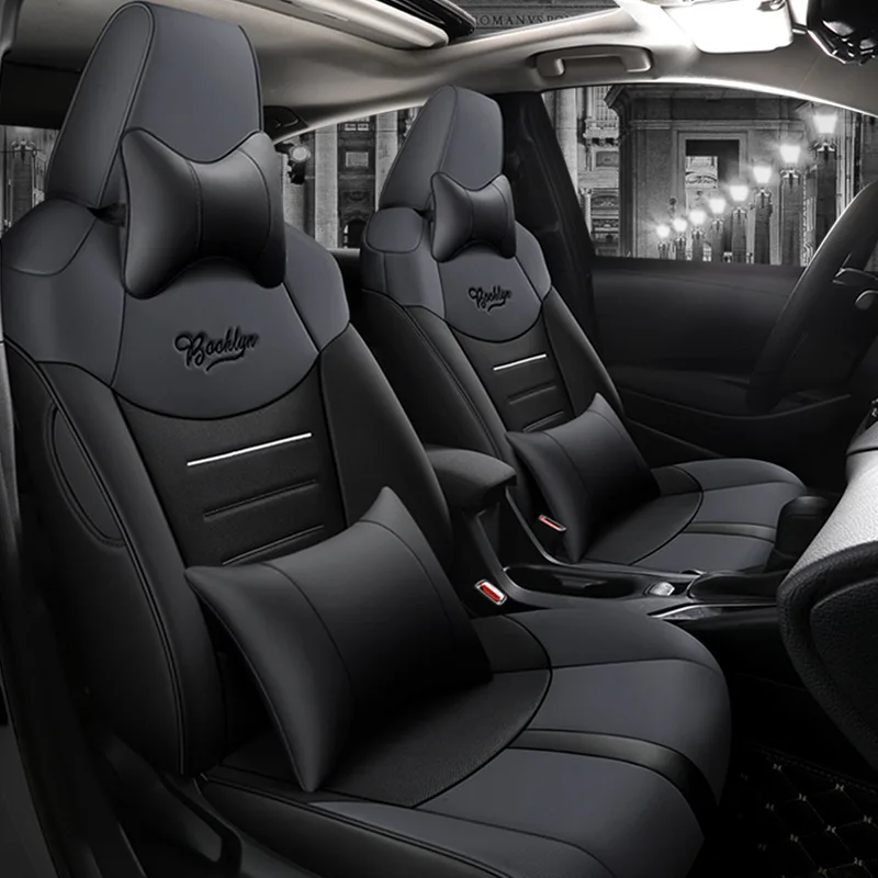 Fully surrounded leather universal five-seat car seat cover cushion car seat cover cushion four seasons universal factory direct