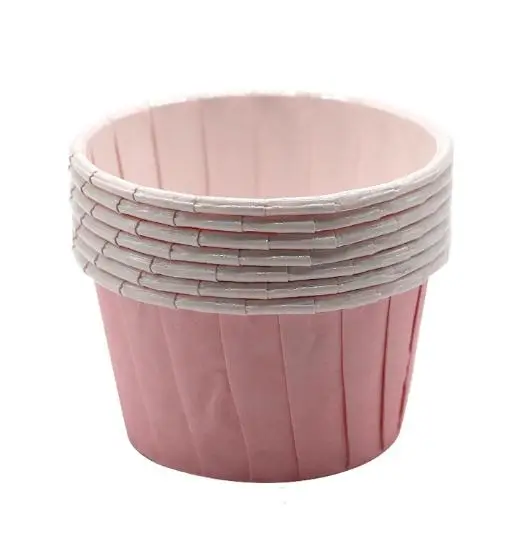 Disposable Greaseproof Baking PET Coated Paper Cupcake Liner Muffin Cup Case Mold