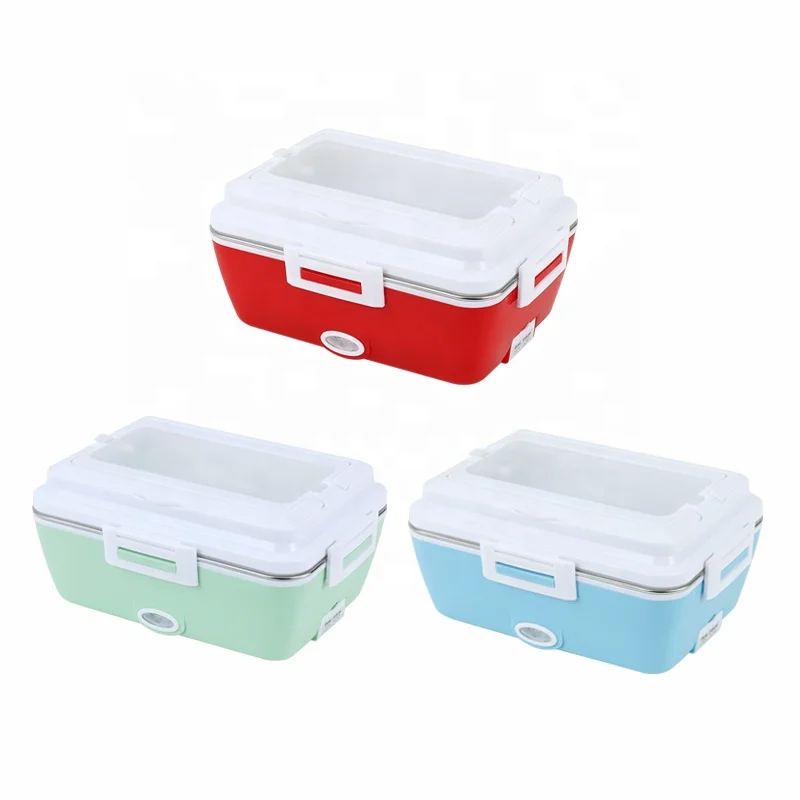 YUYANG 220V 110V 24V 1.8L Large Electric Heating Lunch Box Food Storage Container Portable Heated Food Warmer For Home Car Truck