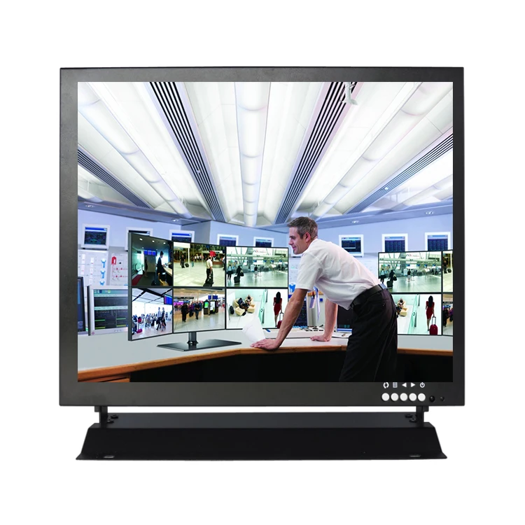 15 Inch Monitor Audio 175 Security Monitor HD AV BNV VGA USB High Sensitive Metal Housing Remote Control With Wall Bracket