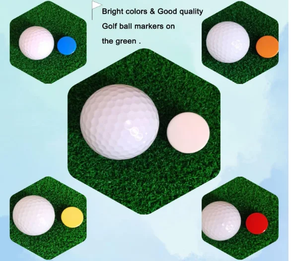 Ready to ship  Mix Colour 25mm Plastic Golf Ball Marker Ball Position Marker