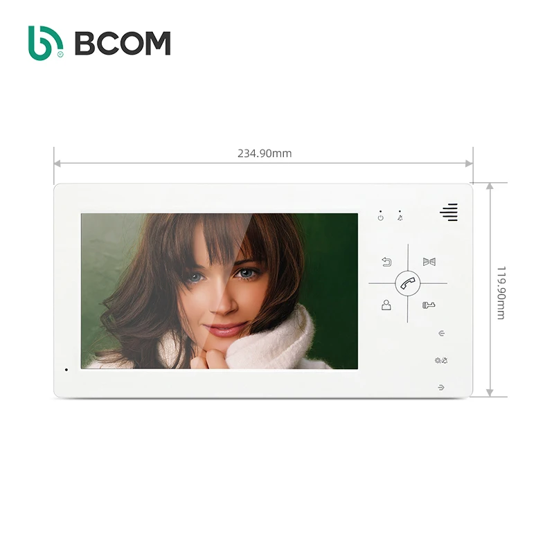 Bcomtech Provide CE/FCC/ROCH Intercomunicador con video inteligente , Video Indoor Monitor with outdoor station