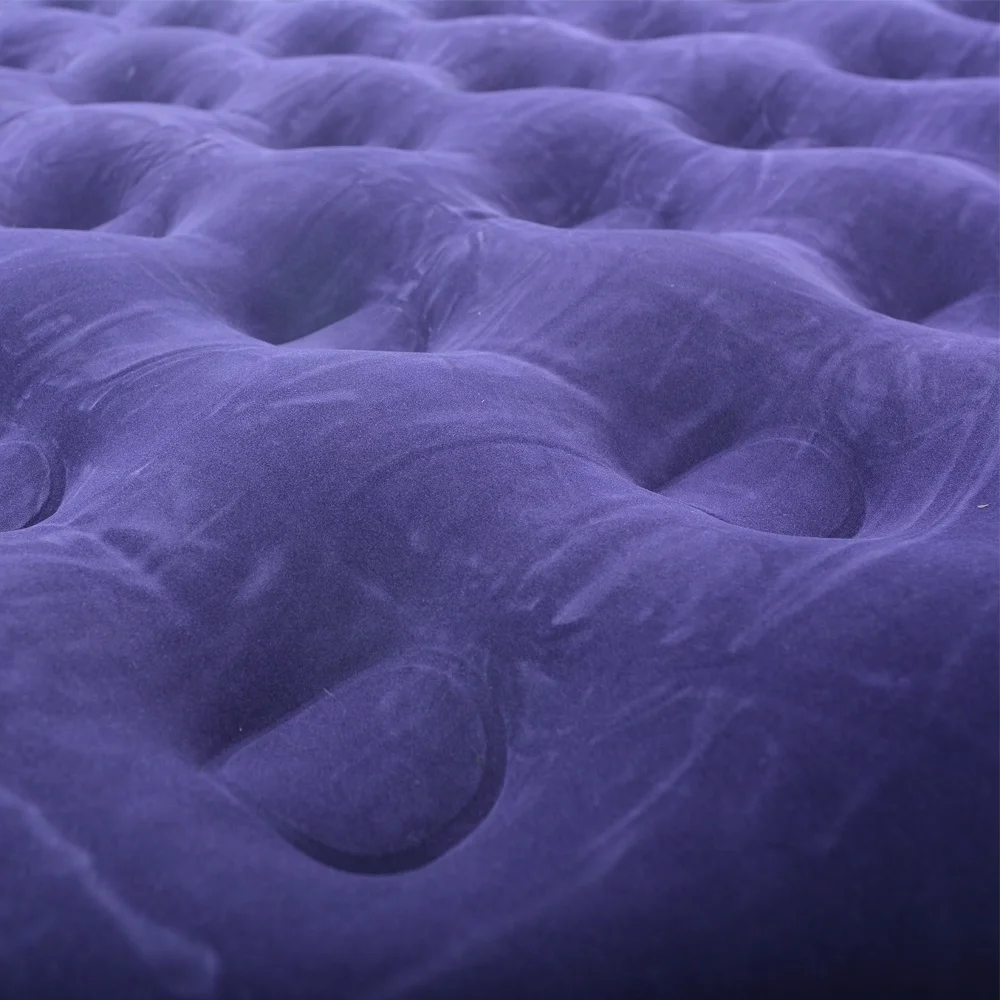 
Whosale Double single Flocked Airbed PVC Queen Size inflatable Air Bed Mattress 