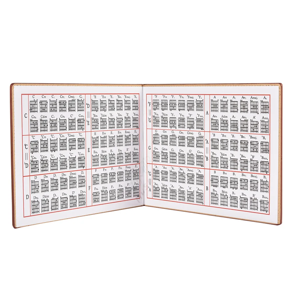 Guitar Chords Chart Book Full Scales Guitar Chords Progression Quick Reference Guide For Beginners Fingering Instruction